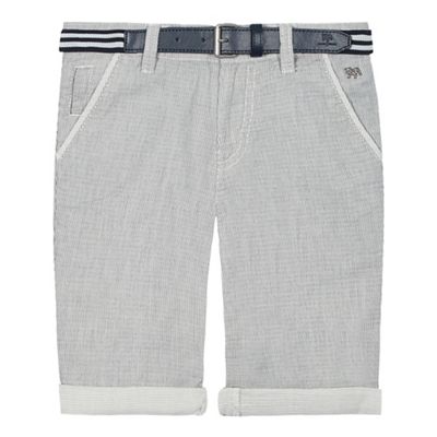 Boys' grey textured trousers